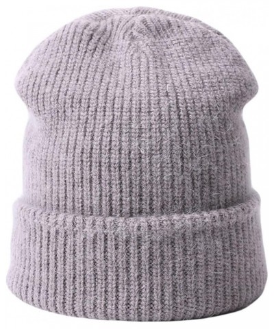 Beanie Hat Unisex Autumn Winter Hat Simple Knit Hat Outdoor Casual Skull Beanies Female Skull Cap for Women Men Pink D $12.15...