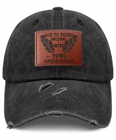 Birthday Age to Being Awesome Vintage 1995 Limited Edition Cowboy Hat Humor Outdoor Hats Gifts for Grandma Who Like Engraved,...