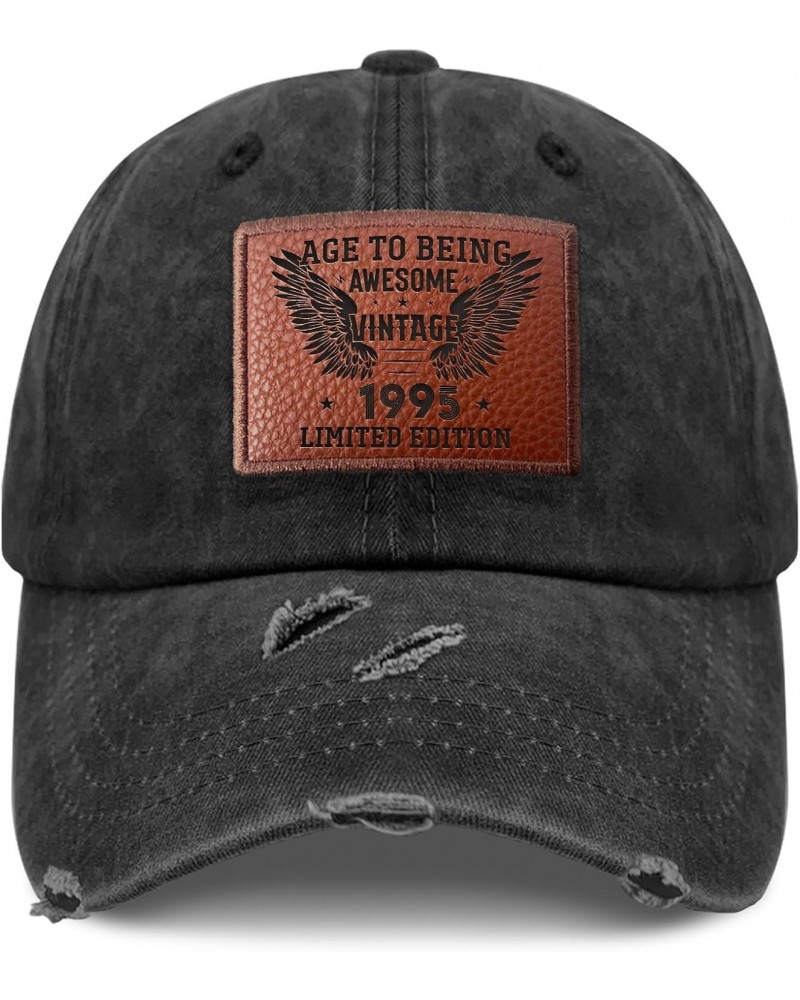 Birthday Age to Being Awesome Vintage 1995 Limited Edition Cowboy Hat Humor Outdoor Hats Gifts for Grandma Who Like Engraved,...