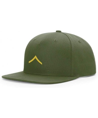 Army E2 Private Rank Embroidered Richardson Hat 255 Pinch Front Olive-yellow Thread $18.54 Baseball Caps