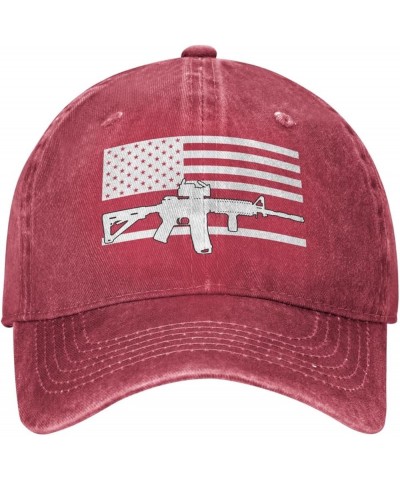 2nd Amendment 1791 Vintage American Flags Unisex Baseball Cap Red $12.18 Balaclavas