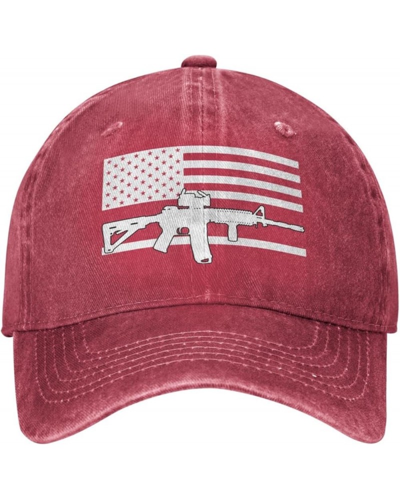 2nd Amendment 1791 Vintage American Flags Unisex Baseball Cap Red $12.18 Balaclavas