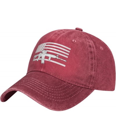 2nd Amendment 1791 Vintage American Flags Unisex Baseball Cap Red $12.18 Balaclavas