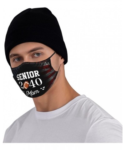 High School Senior 2040 Football Player Mom Face Mask Washable Reusable Adults Breathable With 2 Filters $13.04 Balaclavas