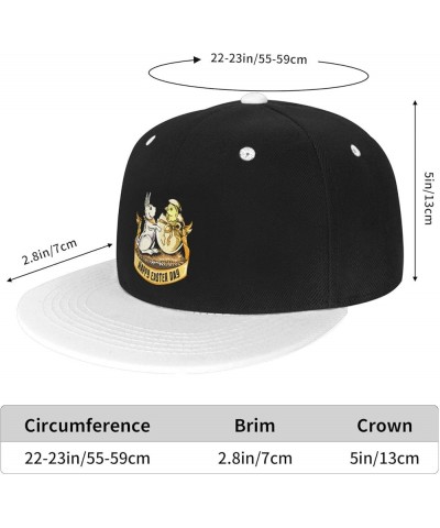 Rabbit and Chick Out of Eggs Baseball Cap for Men Women Snapback Hat Adjustable Flat Bill Hats White $10.63 Baseball Caps