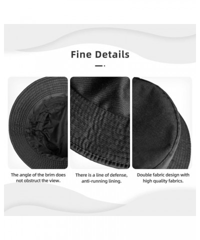 Thin Yellow Line Flag Texture Effect Bucket Hat for Men Women Beach Travel Sun Hat Casual Fishing Hat $12.23 Bucket Hats