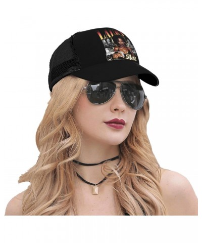 Lauryn Music Hill Adjustable Snapback Mesh Baseball Cap with Curved Brim Daily Trendy Casual for Unisex Black $10.39 Baseball...