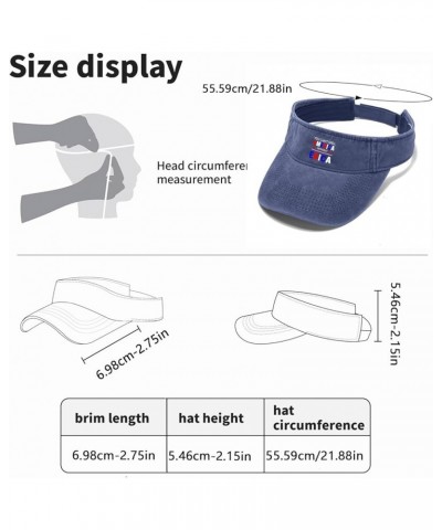 Sun Visor Hat Sun Visors for Men Baseball Cap Lightweight Veterans Day Golf Hat Navy $10.99 Visors