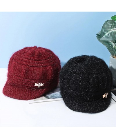 Warm Winter Hat & Scarf Set Stylish Knit Cap for Men Women Personalized Winter Knitted Hat Gifts Valentine's Day Black $7.31 ...