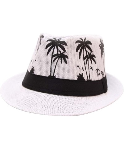 Adult Solid Color Cowboy Hat Wide Brim Travel Summer Western Sun Hat Fashion Bands for Men Women L1-white $7.55 Baseball Caps