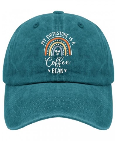 Coffee Hat My Birthstone is A Coffee Hat for Men Women Pigment Black Beach Hat Bucket Hats Outdoor Hat Cyan Blue $10.57 Bucke...