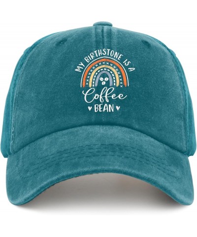 Coffee Hat My Birthstone is A Coffee Hat for Men Women Pigment Black Beach Hat Bucket Hats Outdoor Hat Cyan Blue $10.57 Bucke...