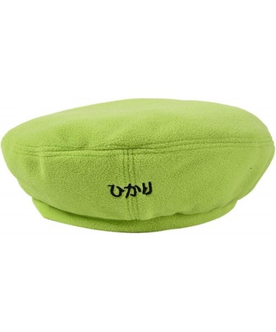 Woman Woolen Flat Berets Girls Ladies Mariner Style Solid Newsboy Cap Japanese Embroidery Painter Hat Green $13.25 Berets