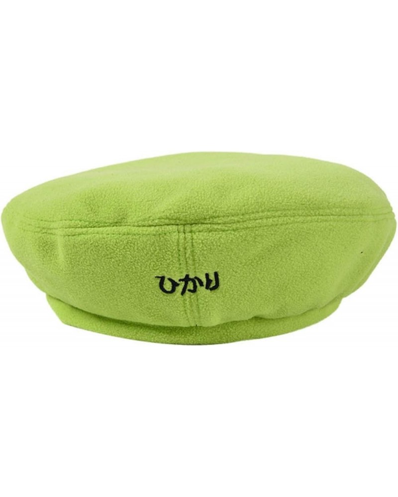 Woman Woolen Flat Berets Girls Ladies Mariner Style Solid Newsboy Cap Japanese Embroidery Painter Hat Green $13.25 Berets