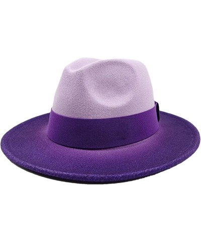 Women Men Autumn and Winter Fedora Hat Unisex Orange Accessories Felt Hat Jazz Hat 47 $24.24 Fedoras