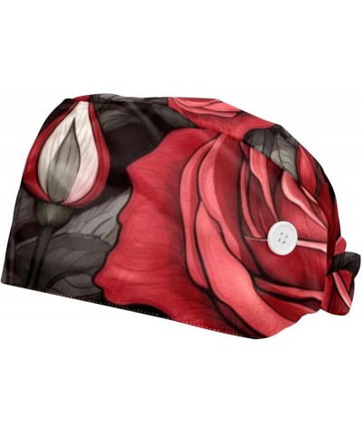 Bouffant Nurse Hats,Scrub Cap Adjustable Scrub Hats with Sweatband Q036k1sgrc $12.74 Skullies & Beanies