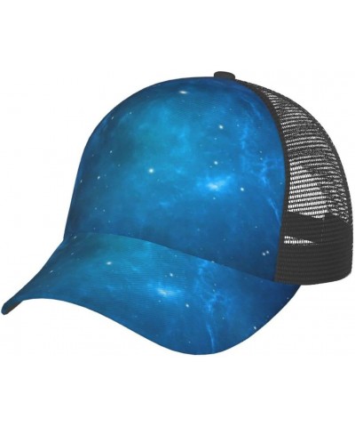 Men's Mesh Back Adjustable Fit Cap Blue-Starry-Sky-Galaxy Women Baseball Cap Trucker Hat Quick Drying Mesh Hat $10.81 Basebal...