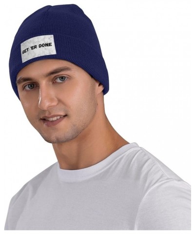 Get Er Done Winter Beanie Hat for Men Women Daily Knit Cap Warm Soft Stylish Skull Caps for Cold Weather Navy Blue $10.86 Sku...