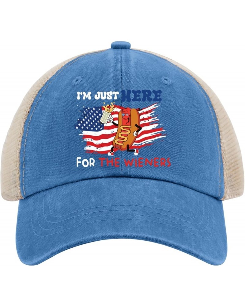 I'm Just Here for The Wieners Baseball Cap Youth Golf Hat Trucker Hats Gifts for Men Running Cap Lake Blue $12.75 Sun Hats