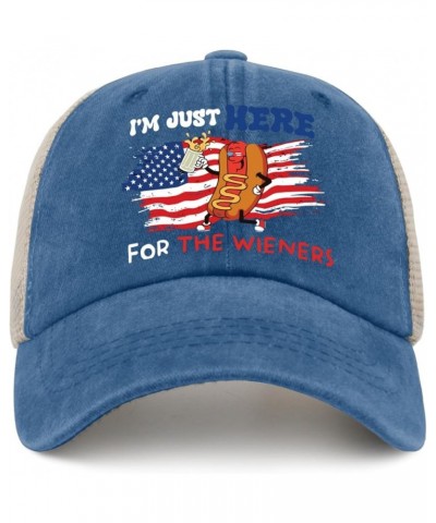 I'm Just Here for The Wieners Baseball Cap Youth Golf Hat Trucker Hats Gifts for Men Running Cap Lake Blue $12.75 Sun Hats