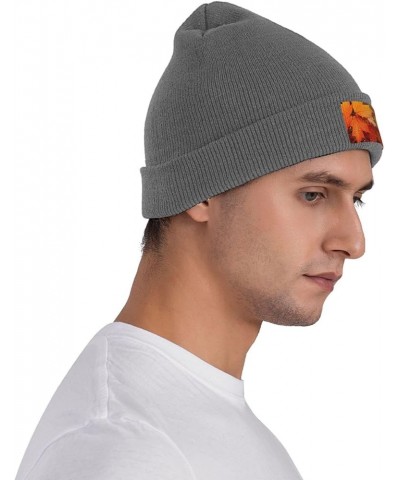 Beanie for Women Men Warm Maple Leaves Winter Hats for Women Thick Knit Beanies for Winter Cuffed Cap Deep Heather $9.61 Skul...