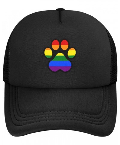 LGBTQ Gay Furry Paw Rainbow Baseball Cap Adjustable Casual Mesh Hats Duck Tongue Hat for Men Women87 $10.10 Baseball Caps