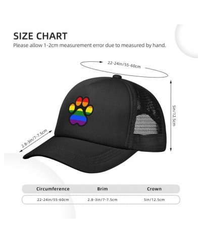 LGBTQ Gay Furry Paw Rainbow Baseball Cap Adjustable Casual Mesh Hats Duck Tongue Hat for Men Women87 $10.10 Baseball Caps