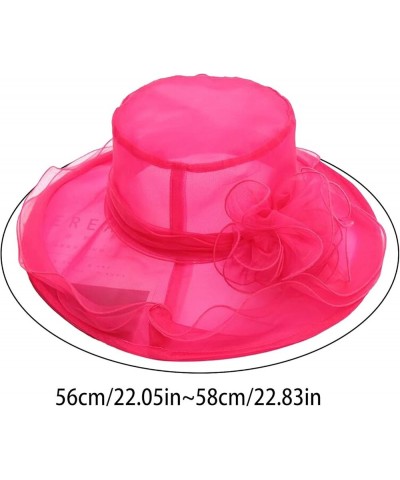 Women's Church Fascinator Bridal Tea Party Wedding Hat Run Like A Girl Hat Hot Pink-a $7.58 Sun Hats