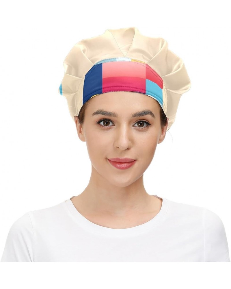 Working Cap with Sweatband Elastic Toggle Adjustable Bouffant Hats Printed for Woman Man (13) Cute Bear_2 $10.59 Balaclavas