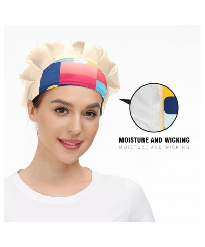 Working Cap with Sweatband Elastic Toggle Adjustable Bouffant Hats Printed for Woman Man (13) Cute Bear_2 $10.59 Balaclavas