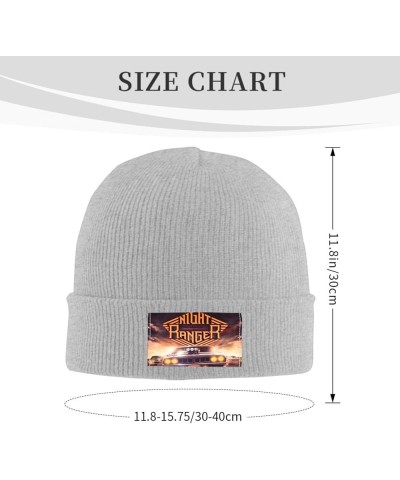 Night Band Ranger Knit Hat Super Warm Knit Cap Fashion Plain Cuffed Cap Black Gray $12.47 Skullies & Beanies