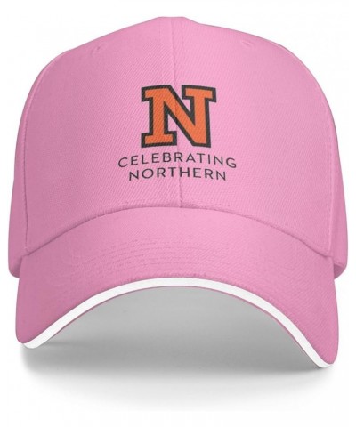 Ohio Northern University Logo Unisex Classic Hat Adjustable Fashion Casquette for Men Women Pink $10.94 Baseball Caps