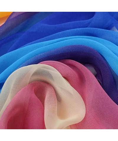 Gradation Color Silk Scarf Women Georgette Shawl Lady Thin Beach Towel Wraps Female Simulation Silk Scarves 3 160 CM 160 CM 1...