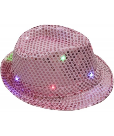 Glitter Sequin Cowboy Hat Retro Disco Funky Bucket Solid Color Fedora Hat Sunshade for Street Shooting Silver $19.71 Fedoras