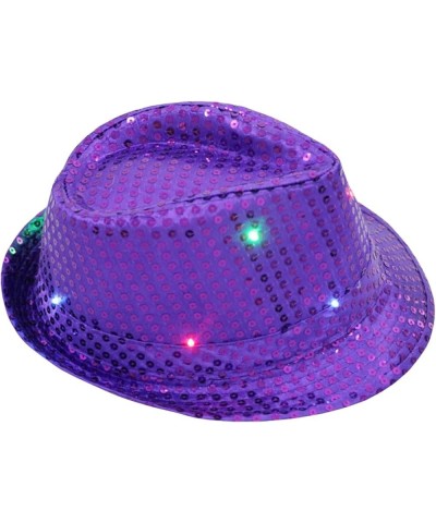 Glitter Sequin Cowboy Hat Retro Disco Funky Bucket Solid Color Fedora Hat Sunshade for Street Shooting Silver $19.71 Fedoras