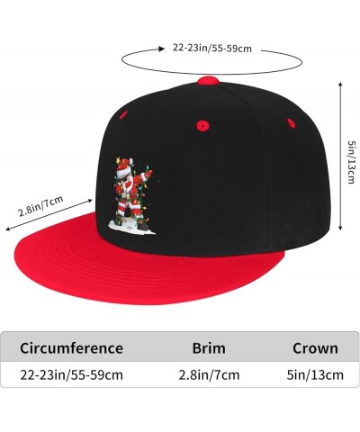 Handsome Santa Claus Baseball Cap for Men Women Snapback Hat Adjustable Flat Bill Hats Red $11.37 Baseball Caps