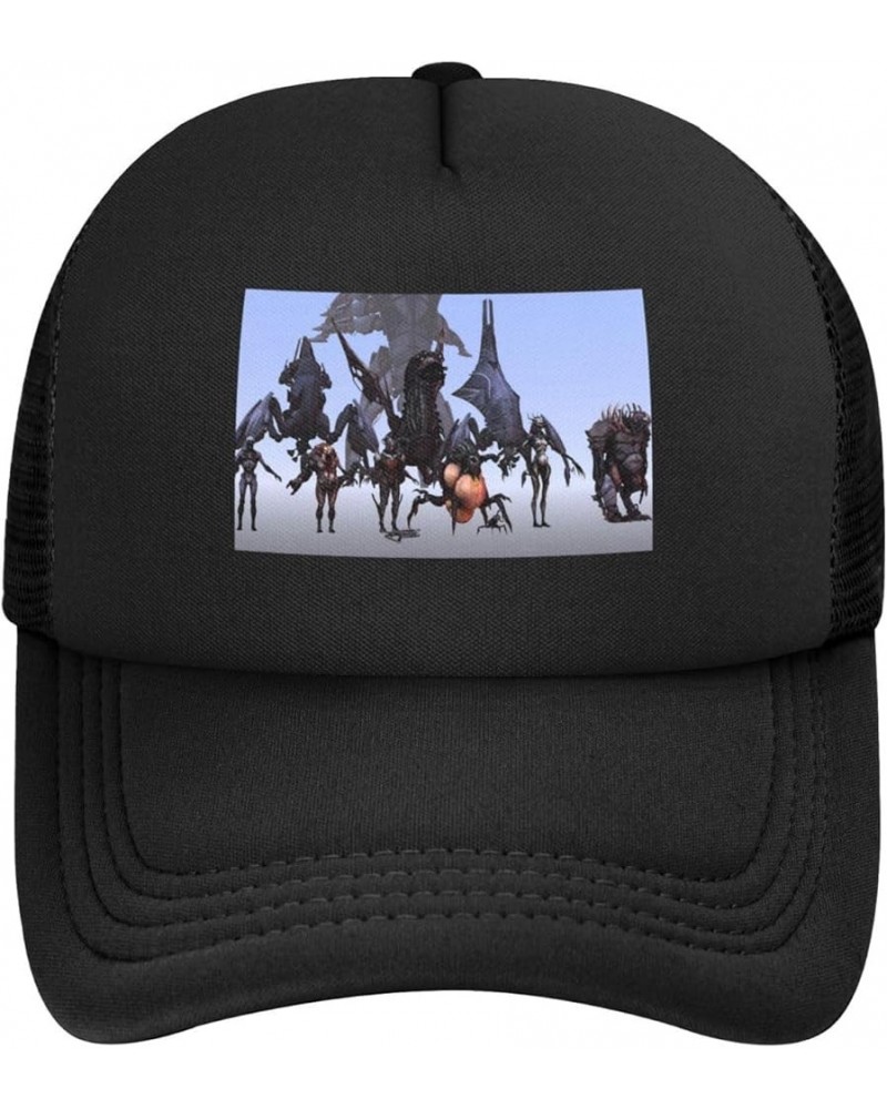 Game Mass Baseball Cap Effect 3D Printing Hip Hop for Men Women Adjustable Baseball Cap Black Black $13.94 Baseball Caps