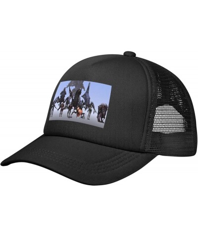 Game Mass Baseball Cap Effect 3D Printing Hip Hop for Men Women Adjustable Baseball Cap Black Black $13.94 Baseball Caps