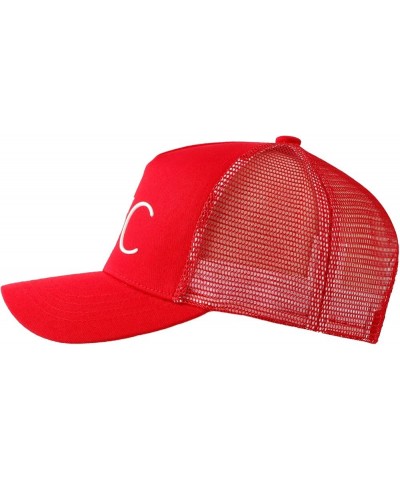 NYC Hat New York City Meshed Adjustable Baseball Cap TRM1289 Red $13.86 Baseball Caps