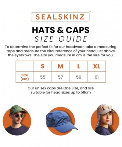 Men's Salle Waterproof Foldable Peak Cap Orange $18.15 Baseball Caps