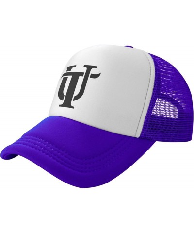 University of Tampa Trucker Hats for Both Men and Women - Mesh Baseball Snapback Hats Purple $8.82 Baseball Caps