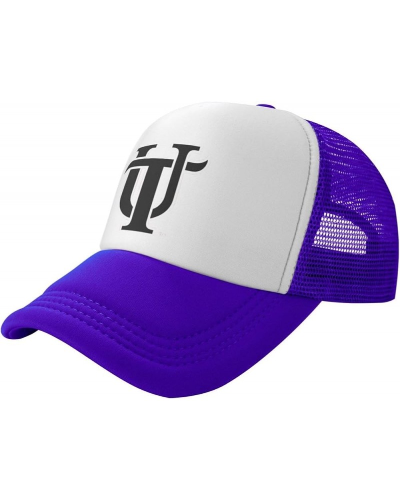 University of Tampa Trucker Hats for Both Men and Women - Mesh Baseball Snapback Hats Purple $8.82 Baseball Caps