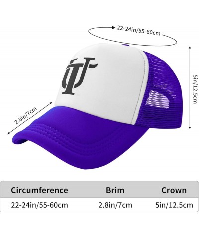 University of Tampa Trucker Hats for Both Men and Women - Mesh Baseball Snapback Hats Purple $8.82 Baseball Caps