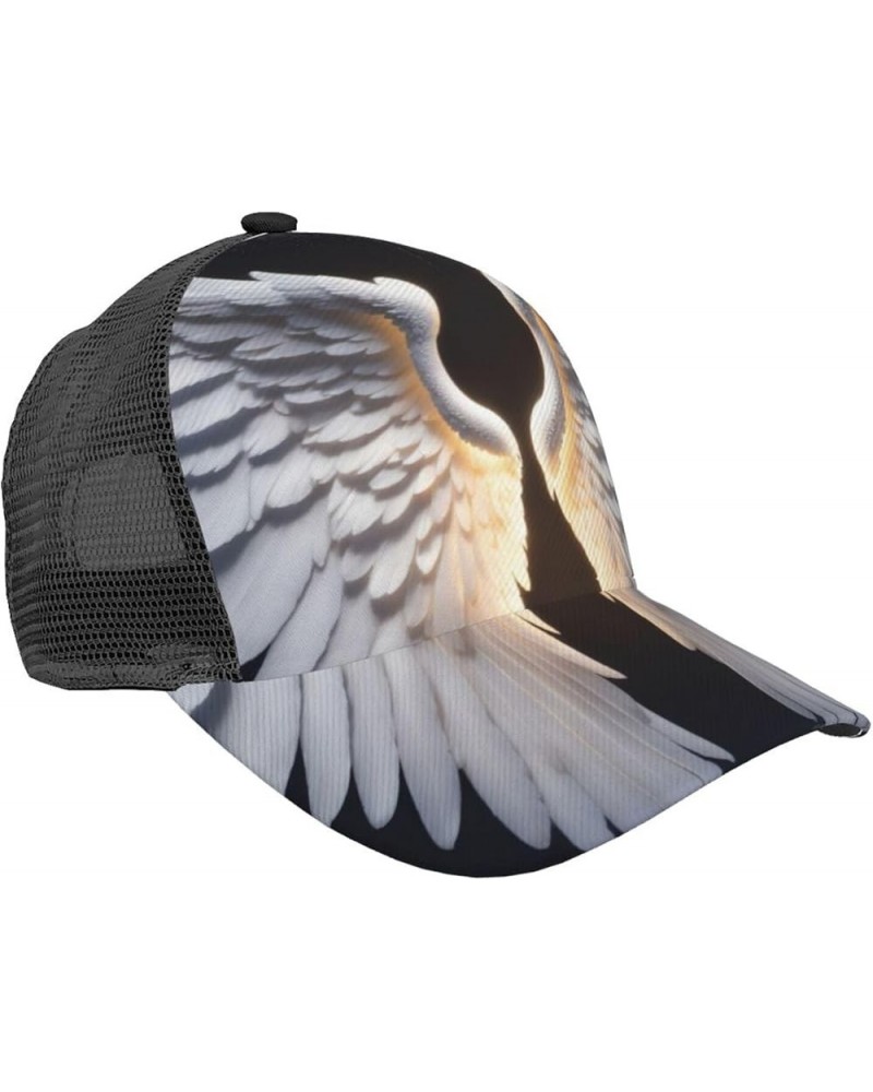 Abstract Geometric Pattern Print Mesh Womens Baseball Cap Hat Dad Hat Adjustable Hip Hop Hat Trucker Hat Angel Wing $12.08 Ba...