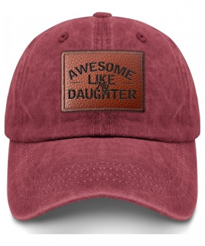 Awesome Like My Daughter Ball Cap Funny Baseball Hat Gifts for Boyfriends Who Like Engraved,Sun Caps Suitable for Deep Rose $...