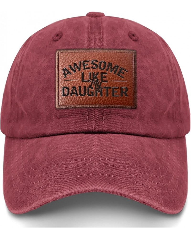 Awesome Like My Daughter Ball Cap Funny Baseball Hat Gifts for Boyfriends Who Like Engraved,Sun Caps Suitable for Deep Rose $...