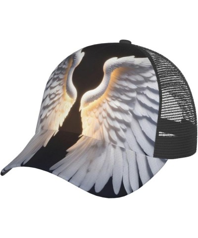 Abstract Geometric Pattern Print Mesh Womens Baseball Cap Hat Dad Hat Adjustable Hip Hop Hat Trucker Hat Angel Wing $12.08 Ba...