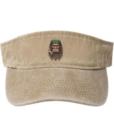 Monkey with Braided Hair Sun Hat Sun Visor Hats for Women Men Baseball Cap Golf Hats Natural $13.73 Visors