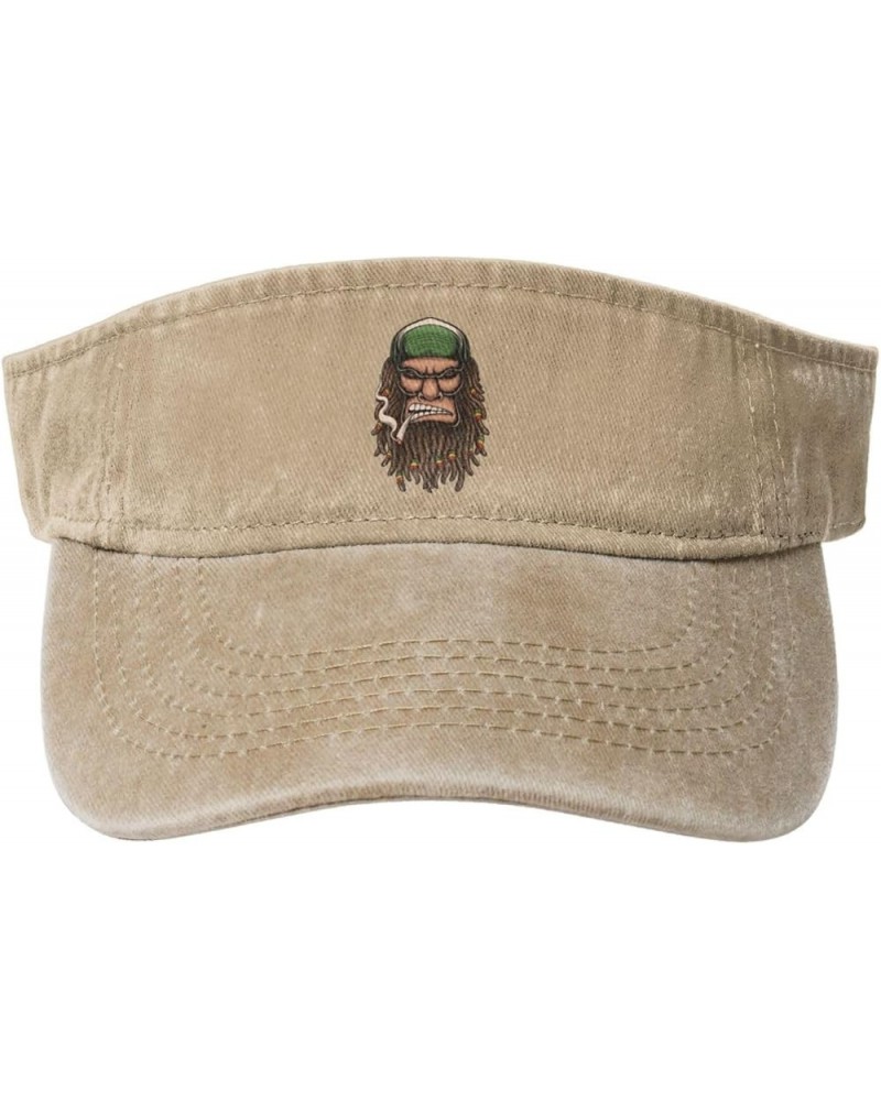 Monkey with Braided Hair Sun Hat Sun Visor Hats for Women Men Baseball Cap Golf Hats Natural $13.73 Visors