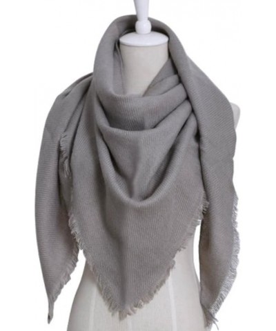 Womens Fashion Solid Winter Warm Wool Shawls Oversized Scarves Scarf Tassel Big Long Knit Scarf Shawl Christmas Gifts Gray $8...